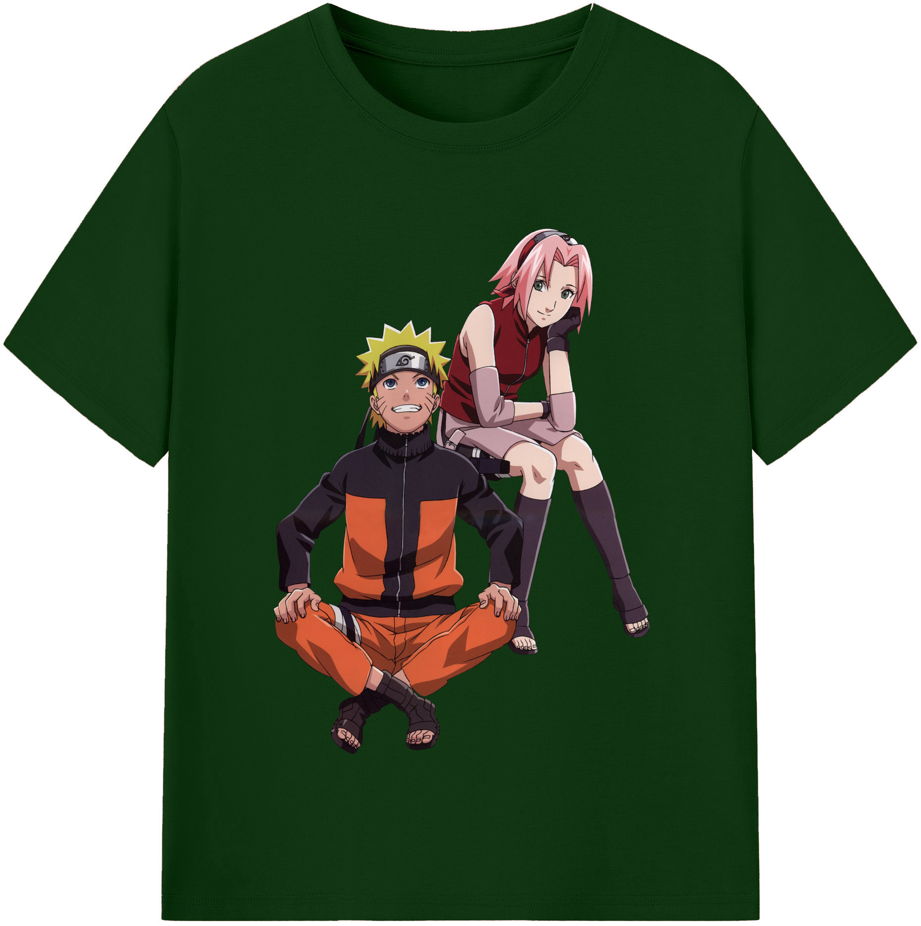 （画像用） NARUTO -ナルト- うずまき ナルト Uzumaki Naruto 綿100％半袖Tシャツ（フロントプリント）